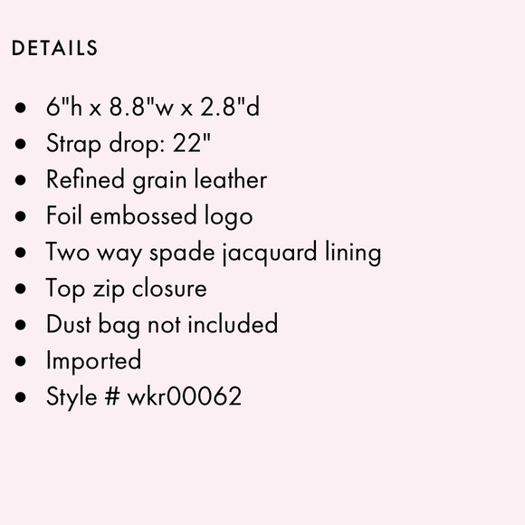 NWT KATE SPADE Harper Crossbody Purse Bag Black - Picture 4 of 6